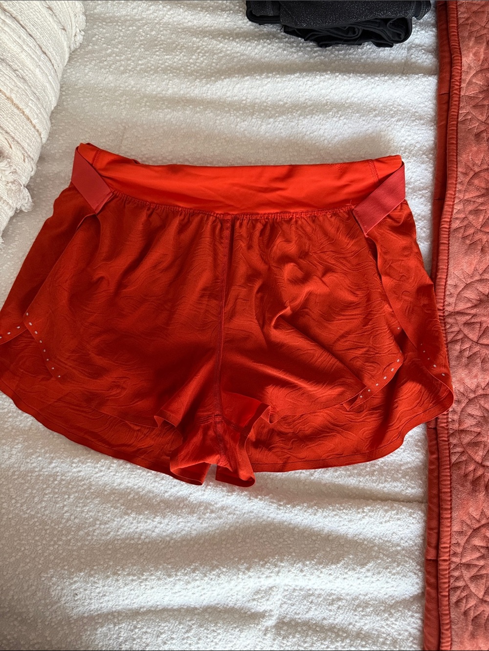lululemon athletica Red Athletic Running Shorts